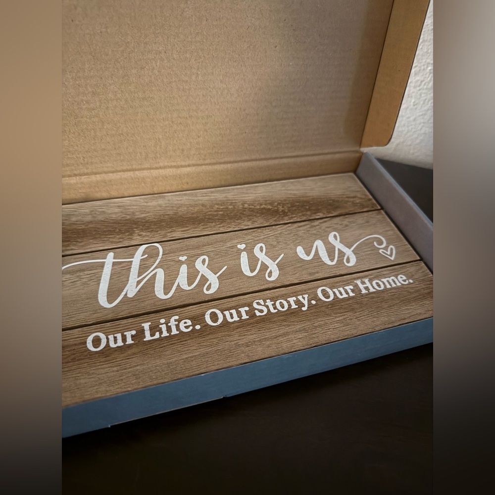 This Is Us Wooden Wall Art Sign Farmhouse Family Home Decor - Picture 3 of 5